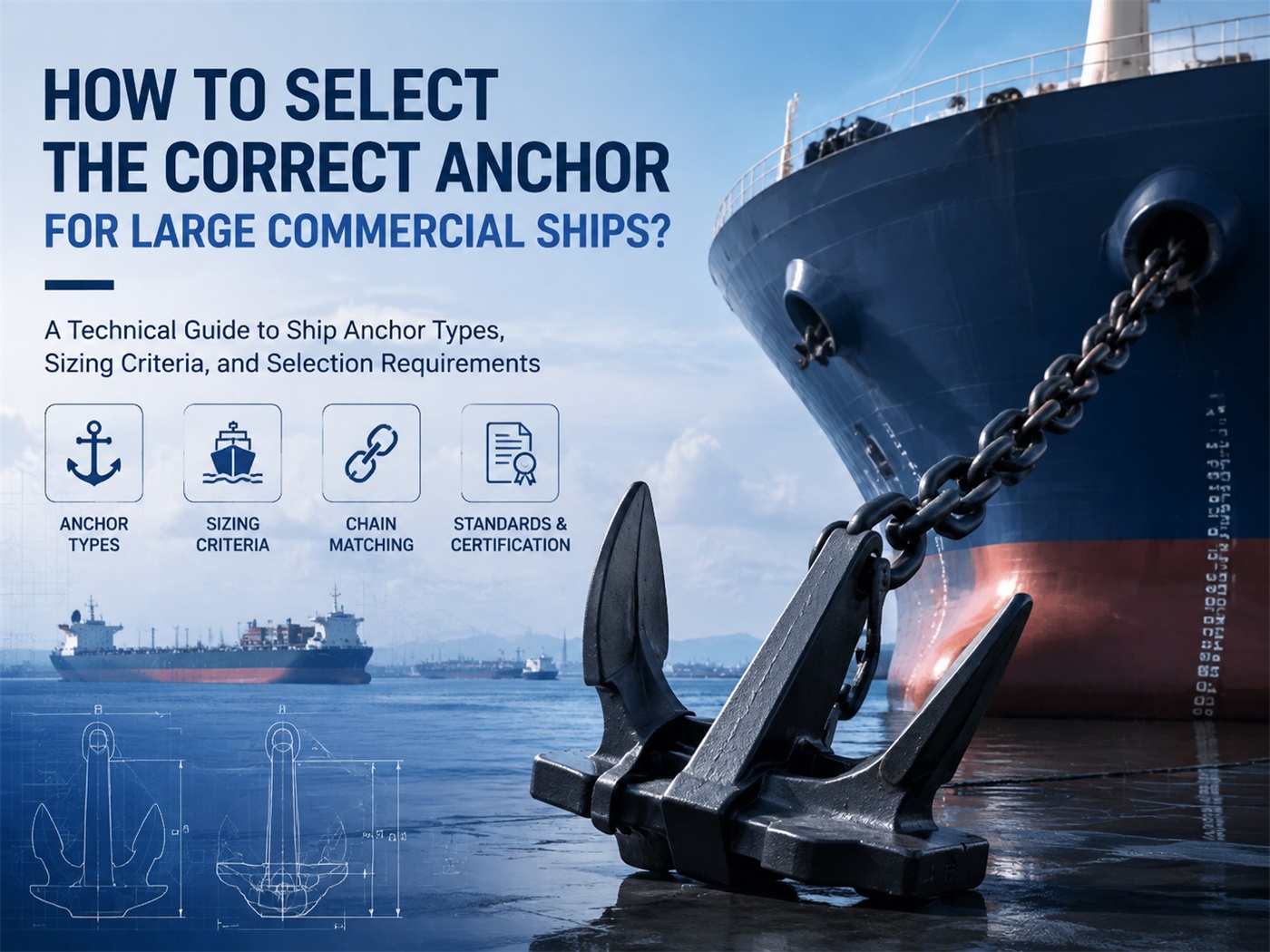 Comment sélectionner la bonne ancre pour les grands navires commerciaux ?